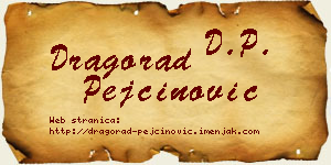 Dragorad Pejčinović vizit kartica